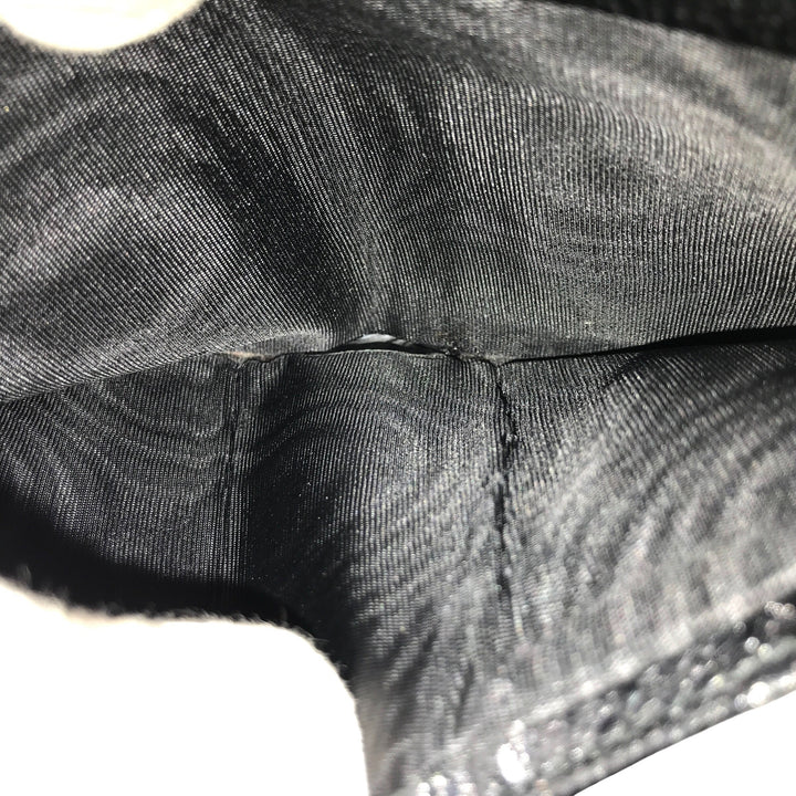 Black GG Canvas Compact Wallet