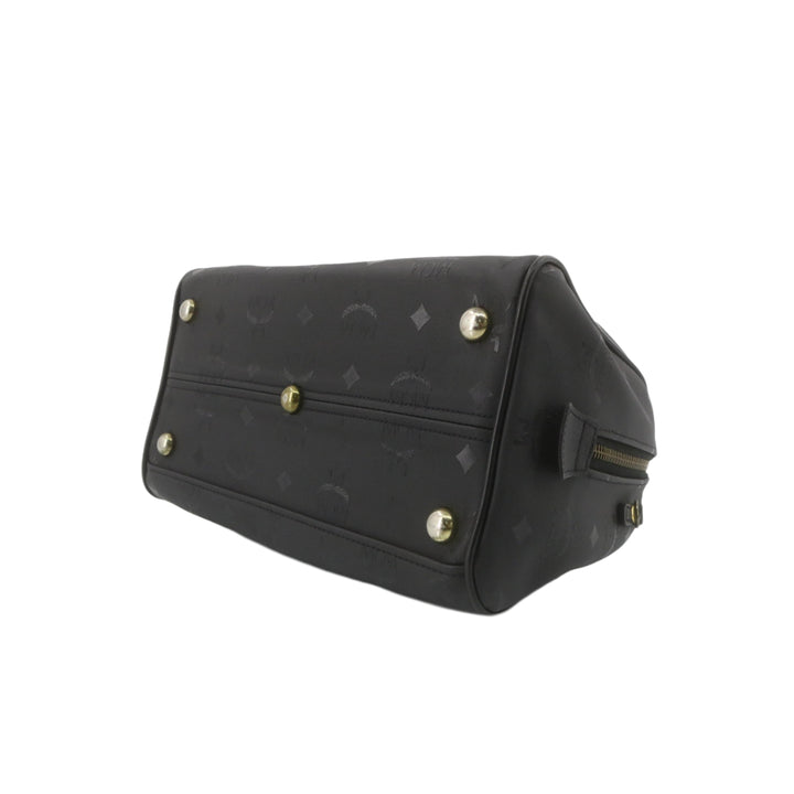 Black Visetos Boston Bag