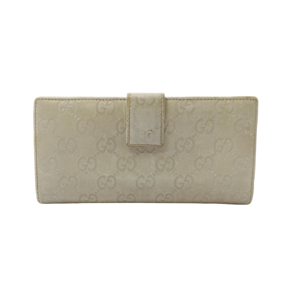 Beige Sima Long Wallet