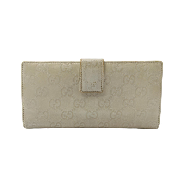 Beige Sima Long Wallet