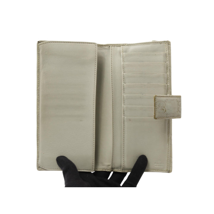 Beige Sima Long Wallet