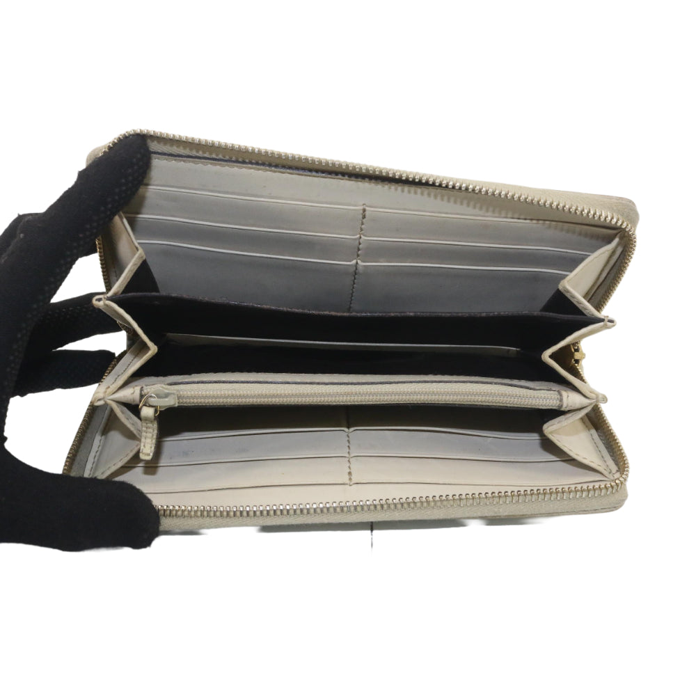 Beige Sima Zippy Wallet