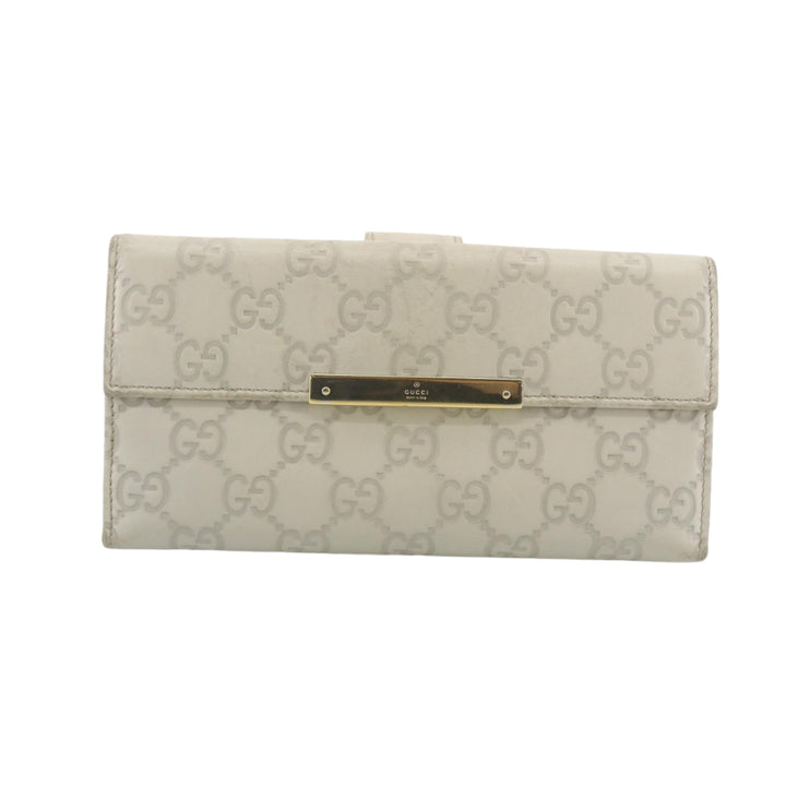 Beige Sima Long Wallet