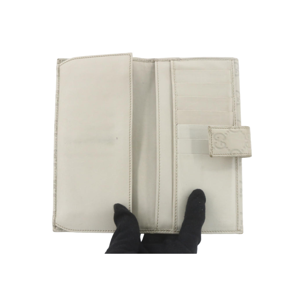 Beige Sima Long Wallet