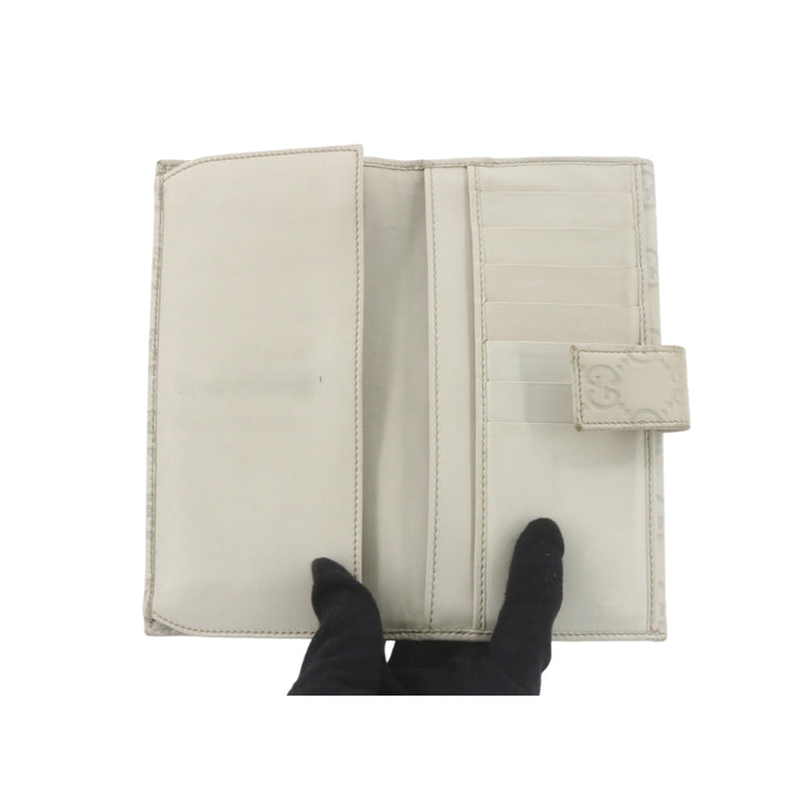 Beige Sima Long Wallet