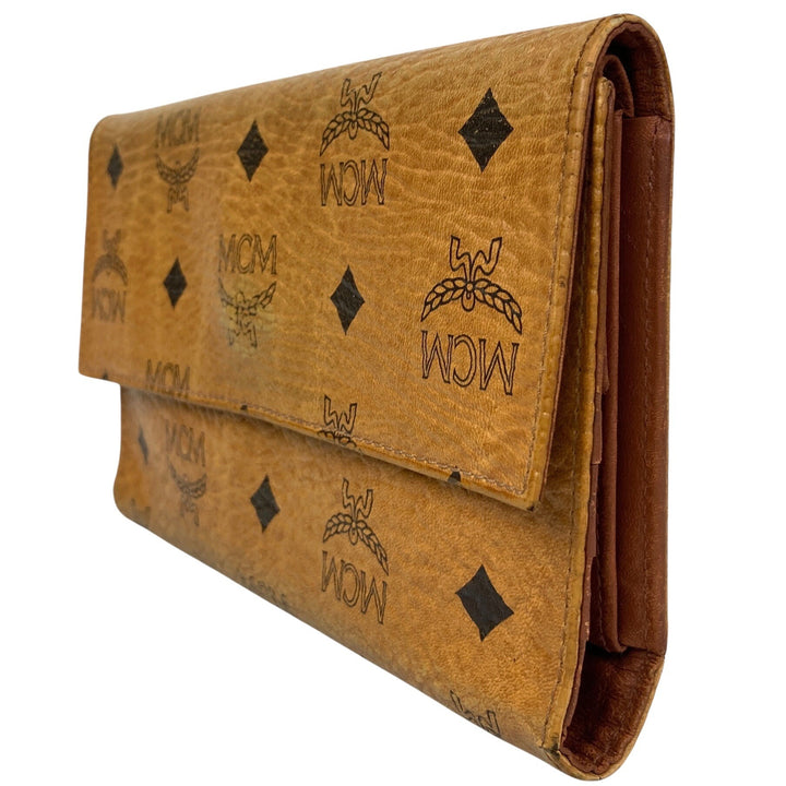 Brown Visetos Tri-Fold Wallet