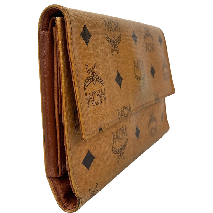 Brown Visetos Tri-Fold Wallet
