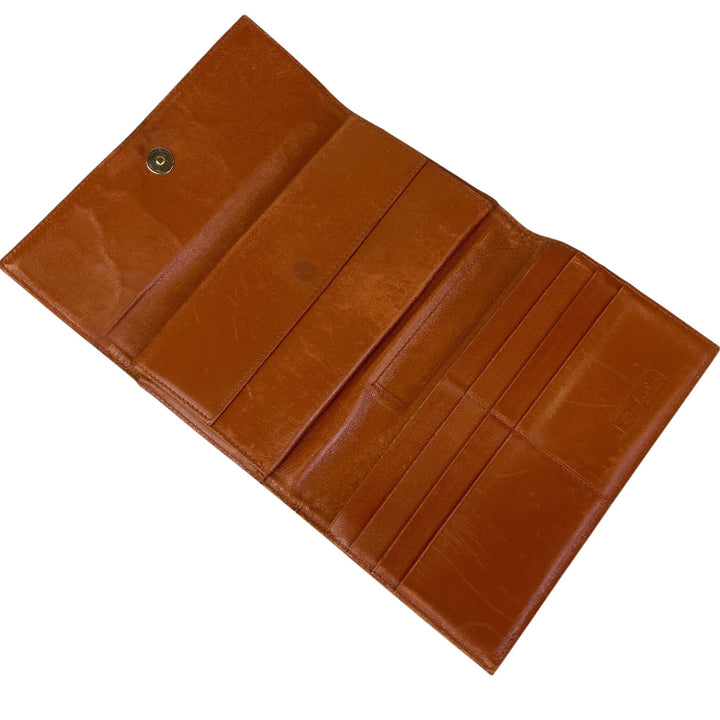 Brown Visetos Tri-Fold Wallet