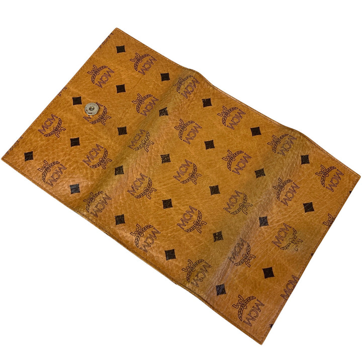 Brown Visetos Tri-Fold Wallet