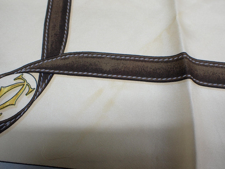 Brown Silk Scarf