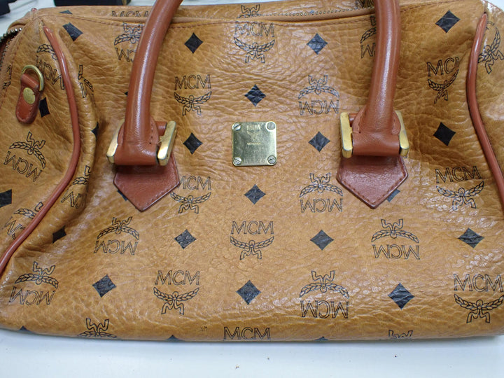 Navy Blue Visetos Tote Bag