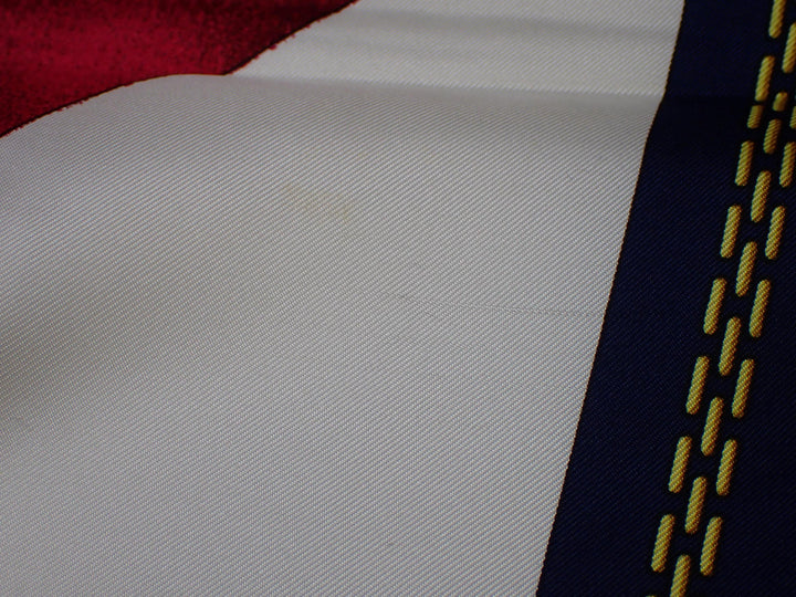 Navy Blue Silk Scarf