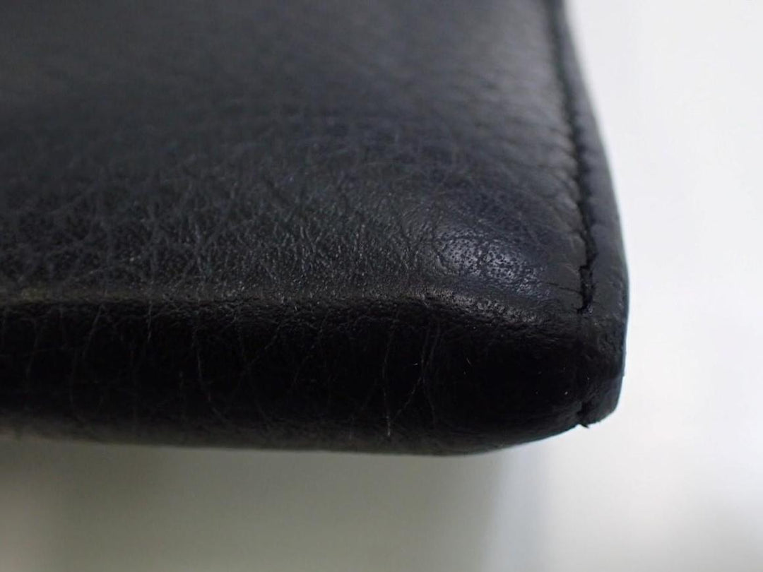 Black Double GG Long Wallet
