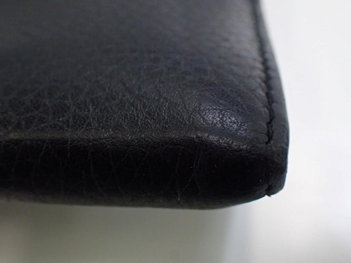 Black Double GG Long Wallet