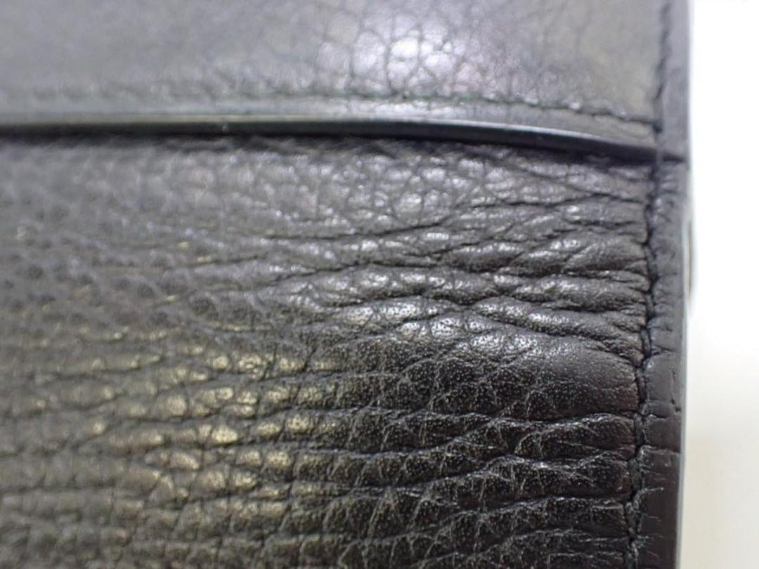 Black Double GG Long Wallet