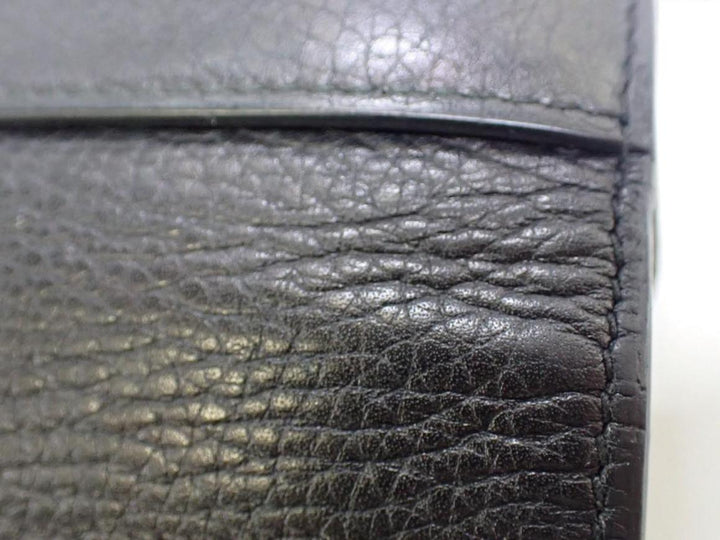 Black Double GG Long Wallet