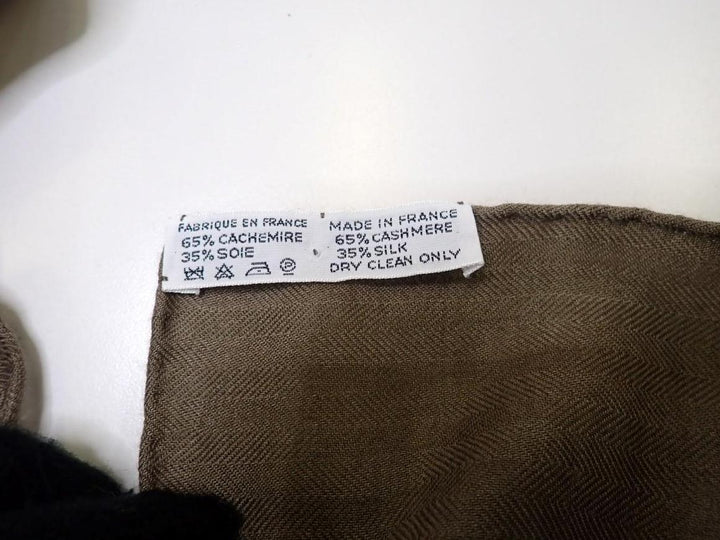 Hermes Brown Silk Scarf