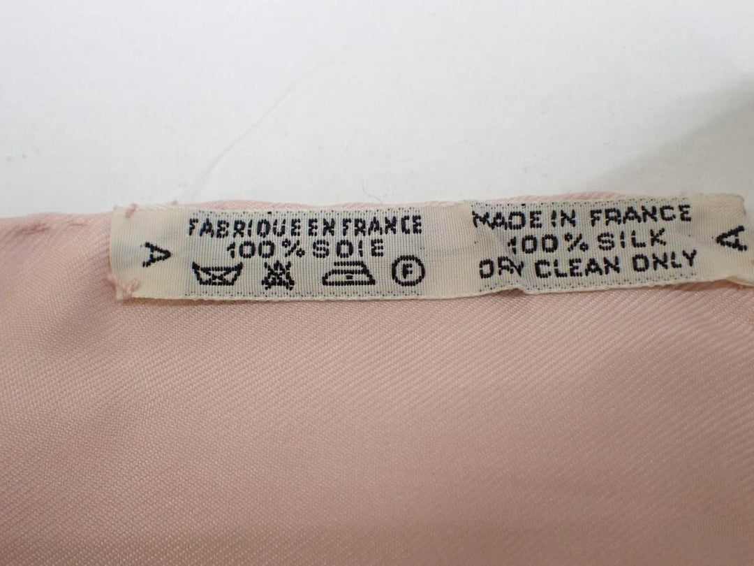 Hermes Pink Silk Scarf