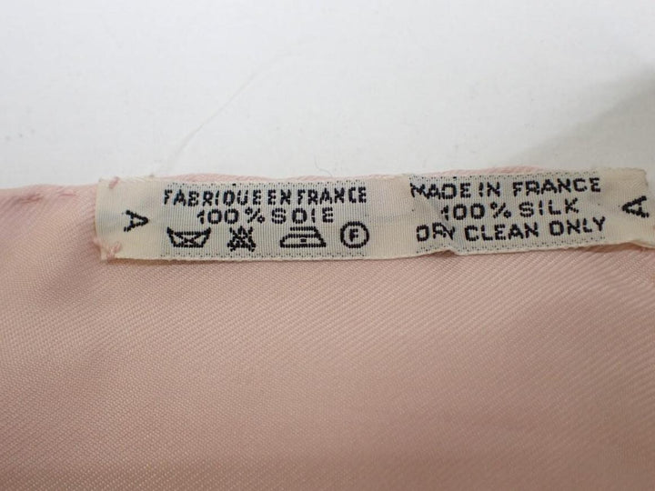 Hermes Pink Silk Scarf