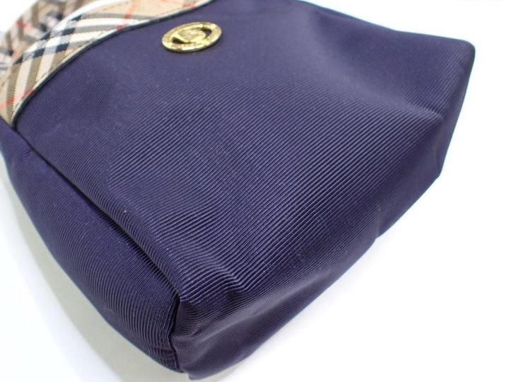 Navy Blue House Check Handbag