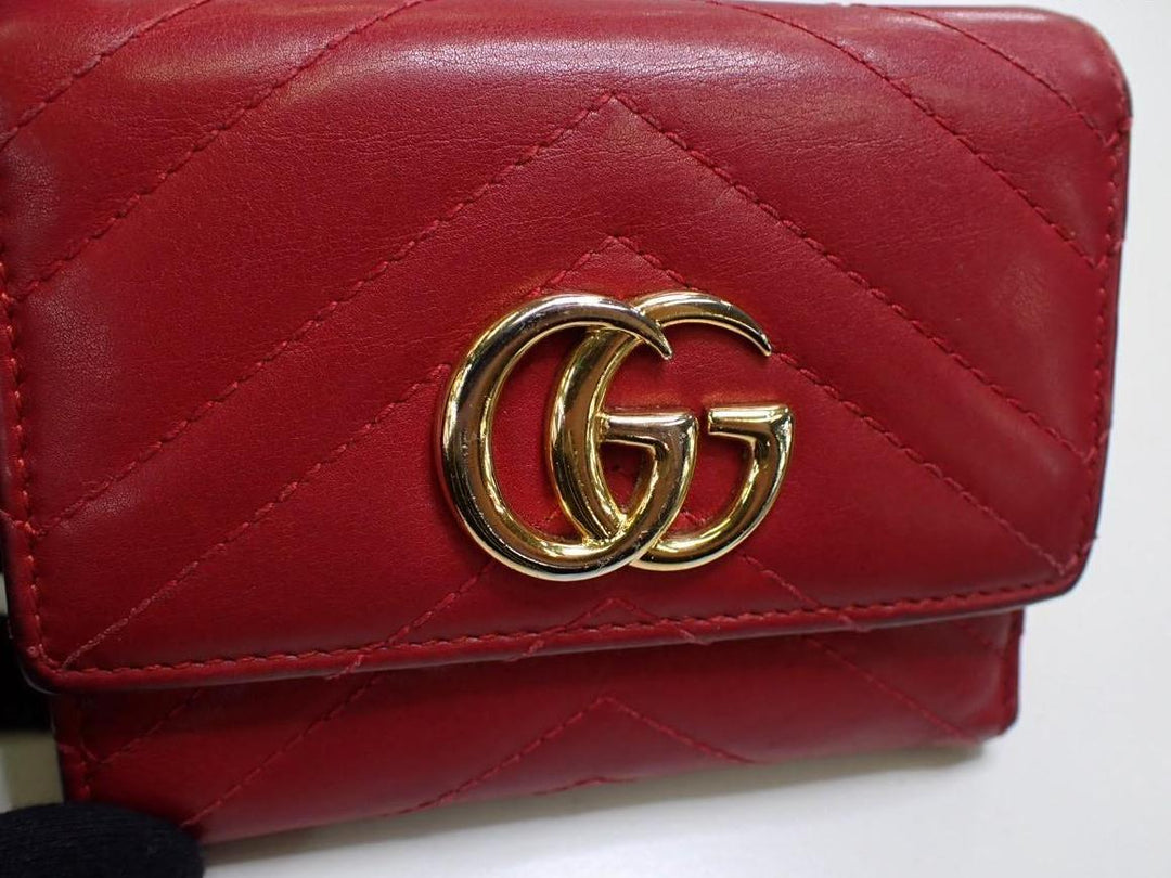 Red Tri-Fold Wallet