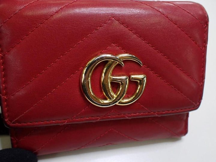 Red Tri-Fold Wallet