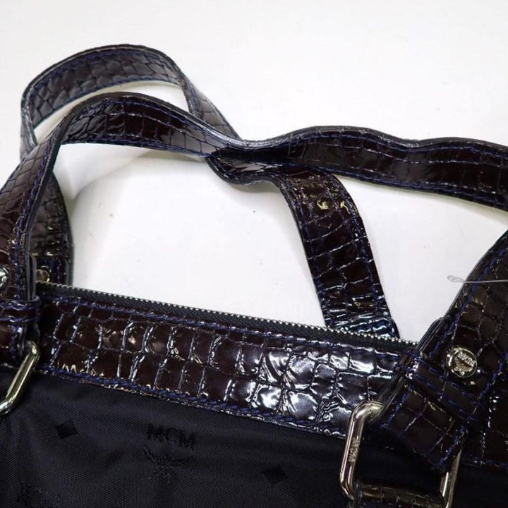 Black Visetos 2 Way Shoulder Bag