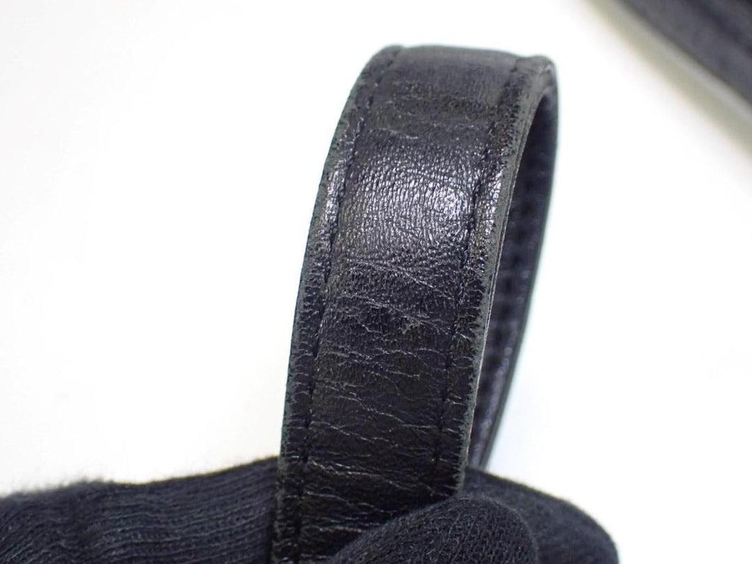 Black Visetos Shoulder Bag