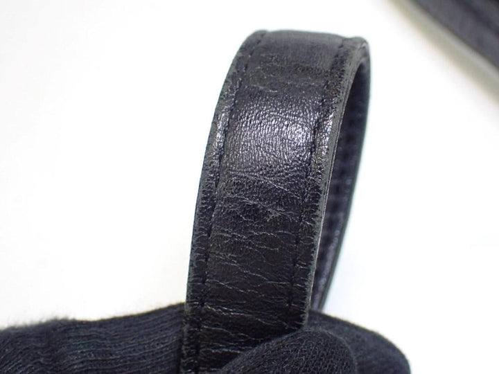 Black Visetos Shoulder Bag