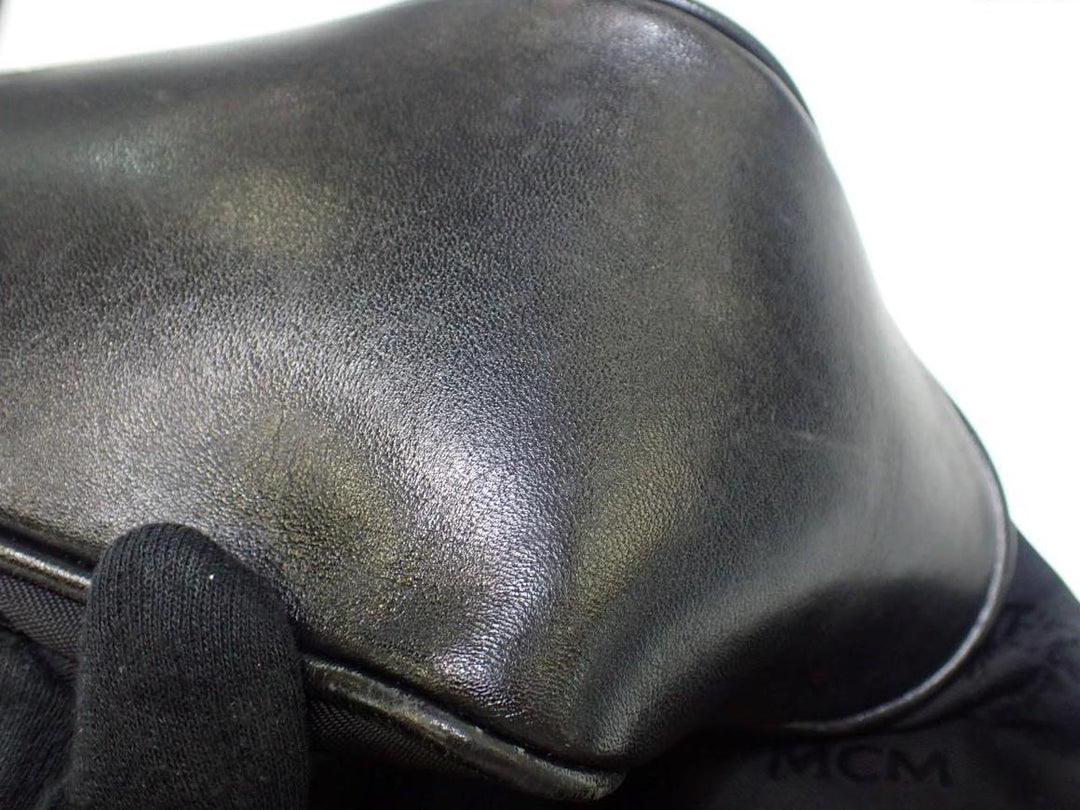 Black Visetos Shoulder Bag