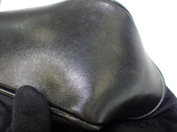 Black Visetos Shoulder Bag