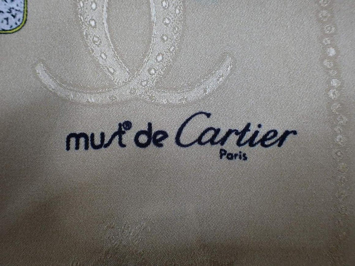Beige Silk Scarf