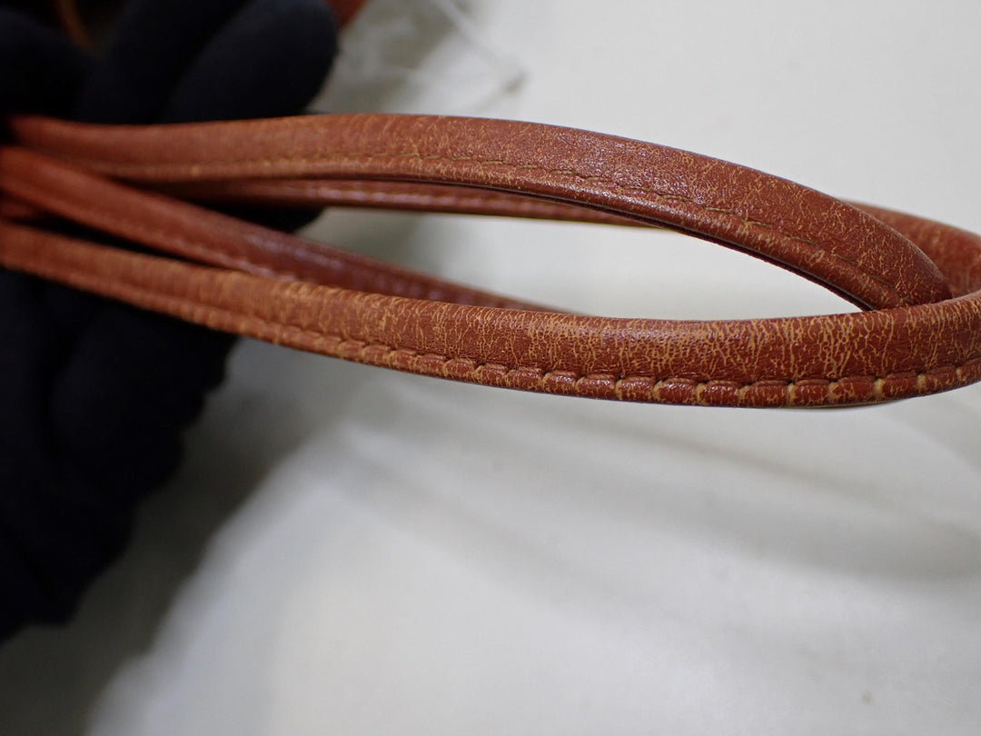 Brown Visetos Drawstring Bag