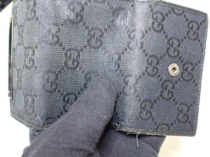 Black GG Canvas Key Case (6)