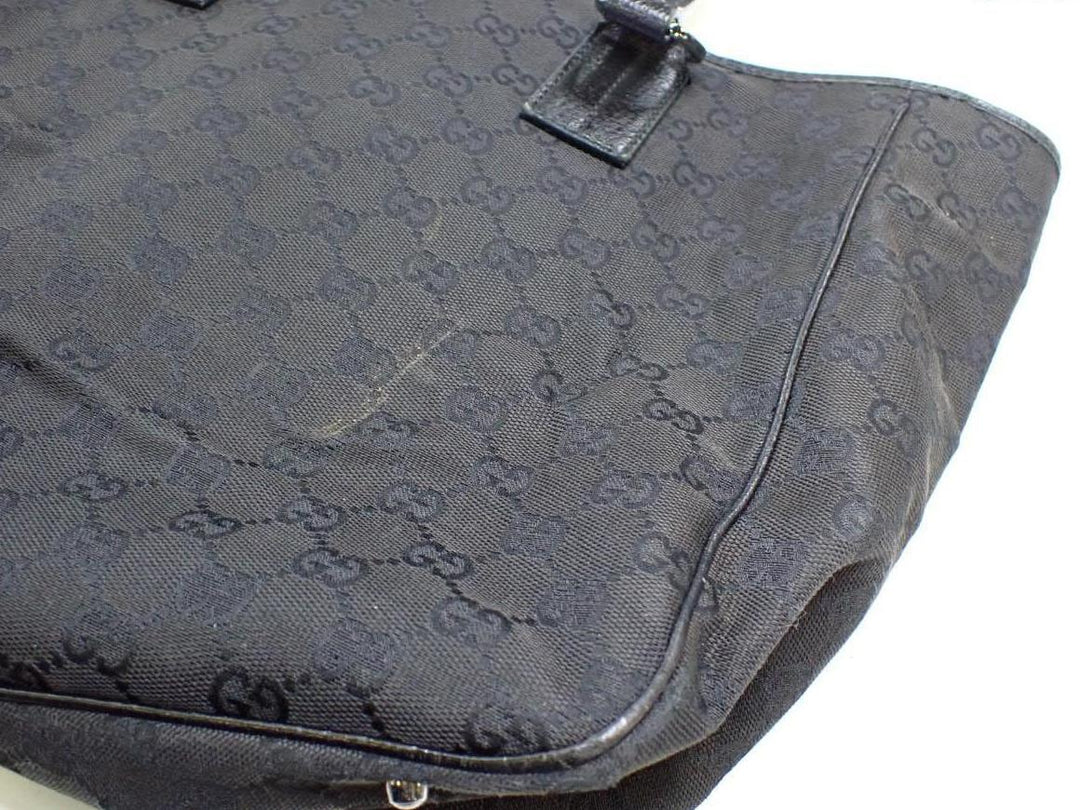 Black GG Canvas Tote Bag