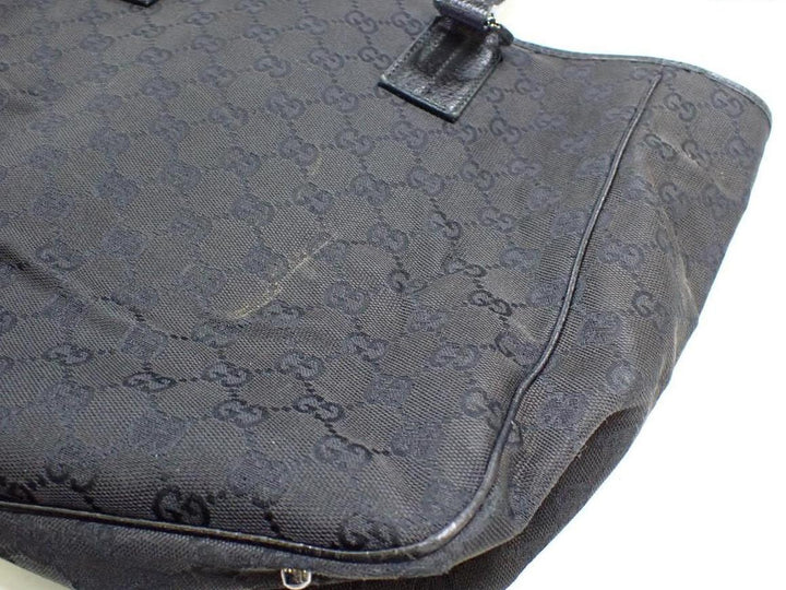Black GG Canvas Tote Bag