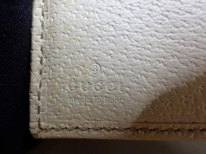 Beige GG Canvas Compact Wallet