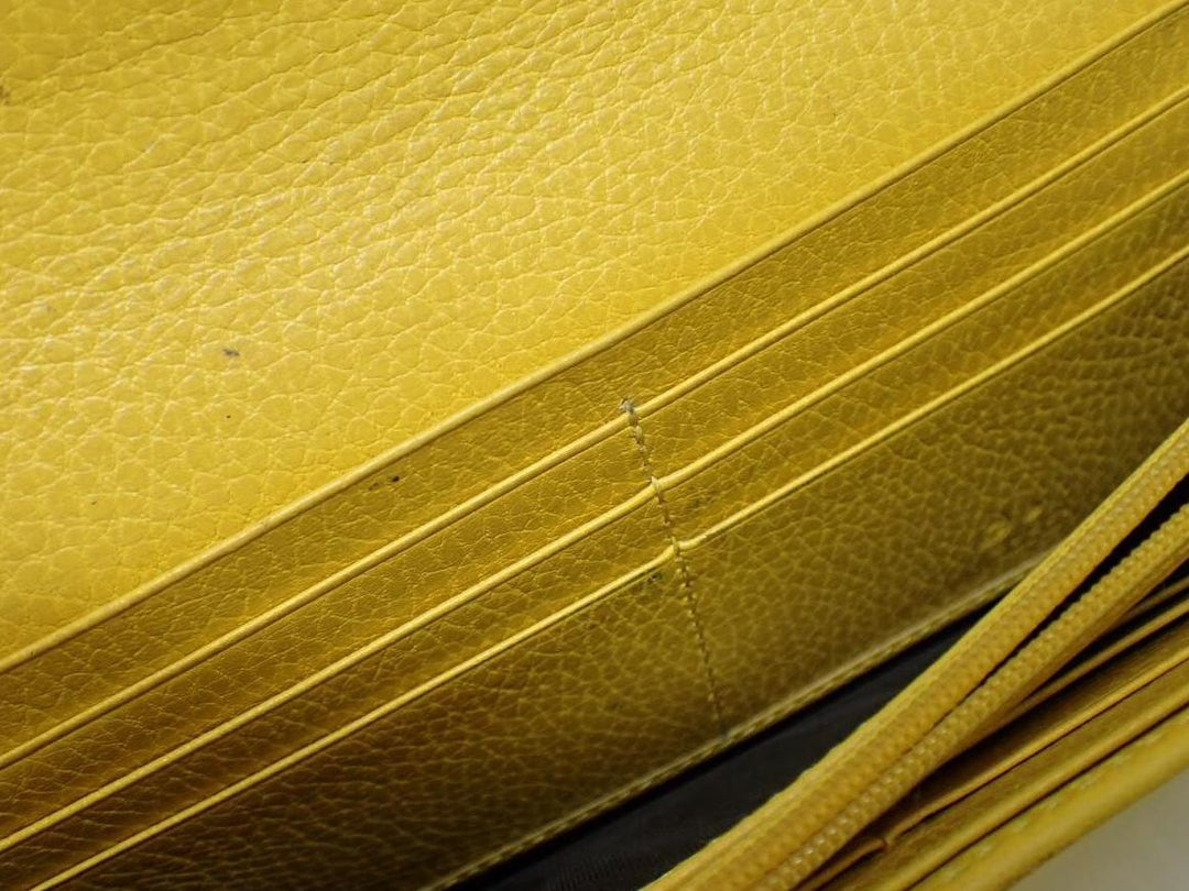 Yellow Interlocking Long Wallet