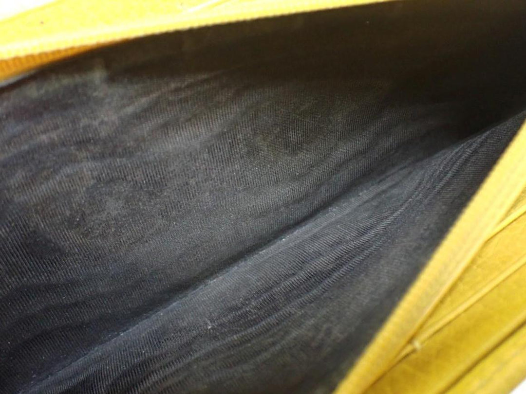 Yellow Interlocking Long Wallet