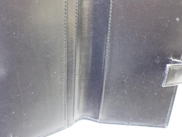 Black GG Canvas Compact Wallet