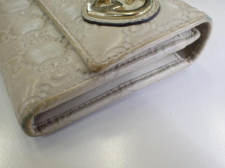 Beige Sima Long Wallet
