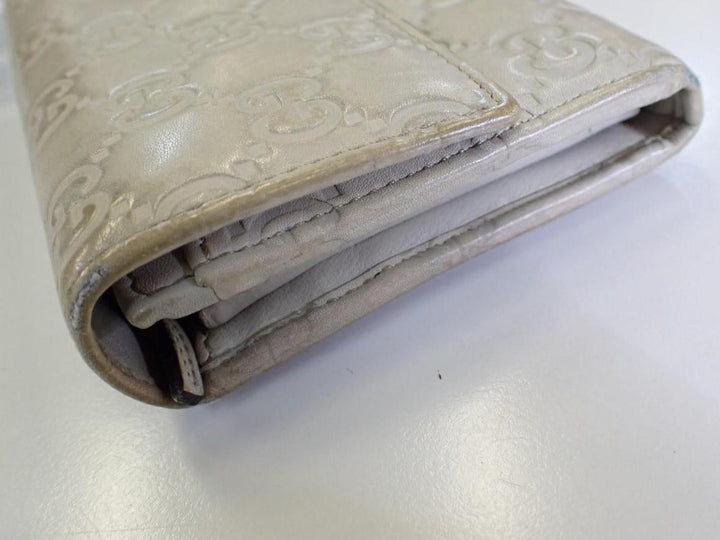 Beige Sima Long Wallet