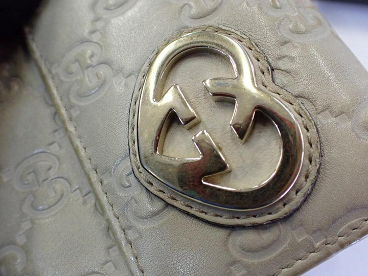 Beige Sima Long Wallet