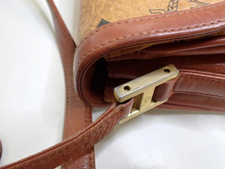 Brown Visetos Shoulder Bag