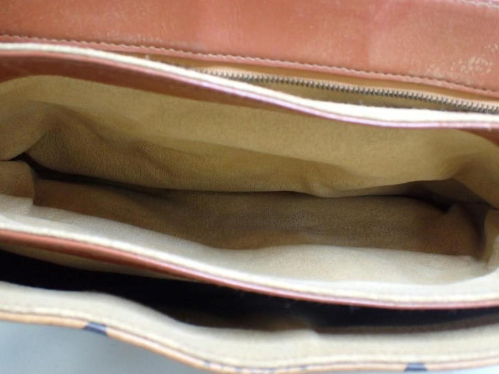 Brown Visetos Shoulder Bag