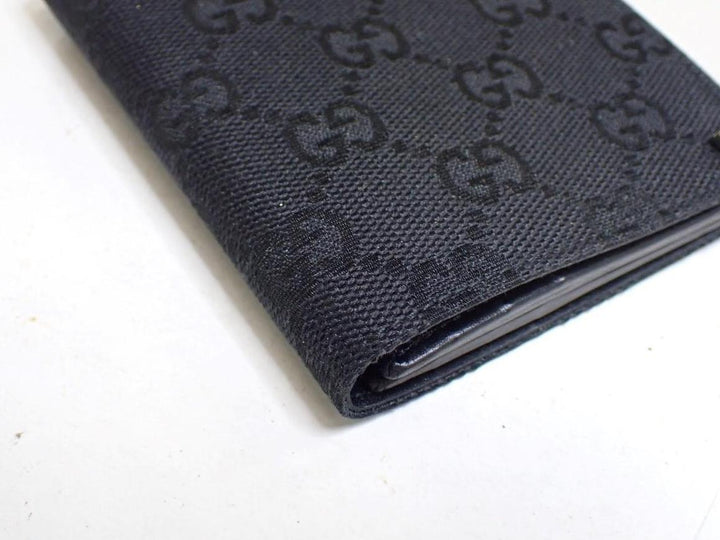 Black GG Canvas Card Case
