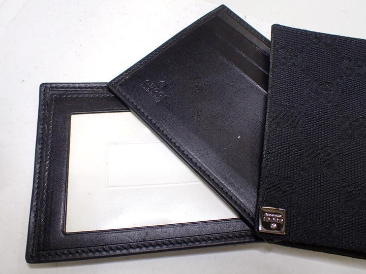 Black GG Canvas Card Case