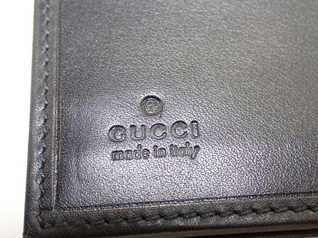 Black GG Canvas Card Case