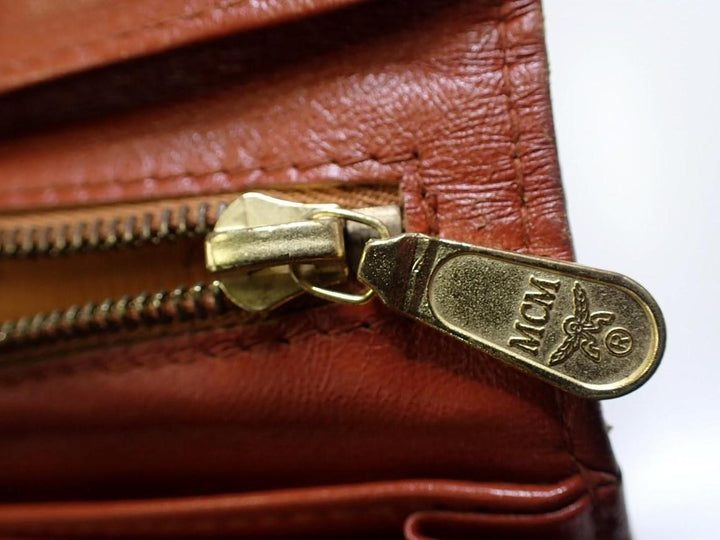 Brown Visetos Long Wallet