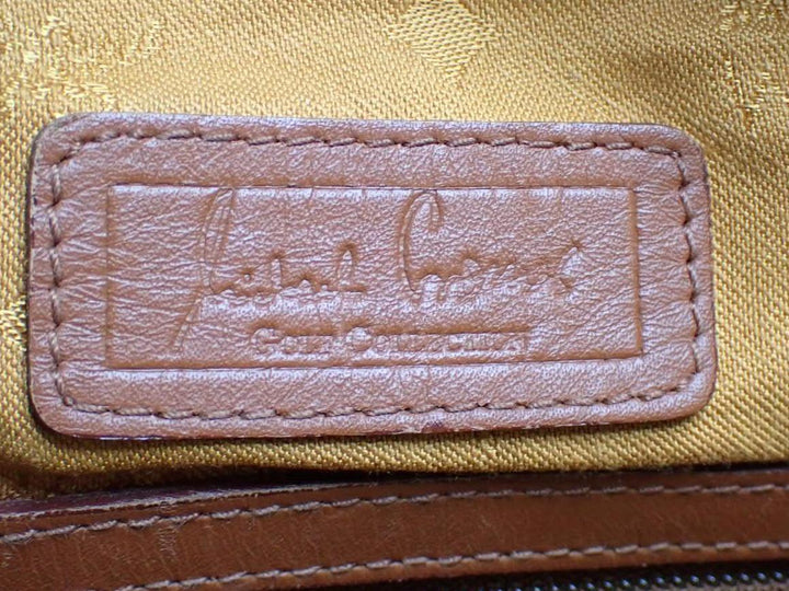 Brown Visetos Boston Bag
